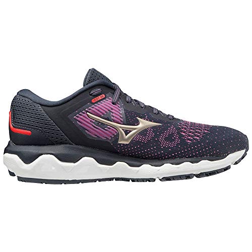 Mizuno Wave Horizon 5 (W), Zapatillas de Running Mujer, Chinese Violet/Platinum Gold/India Ink, 40 EU