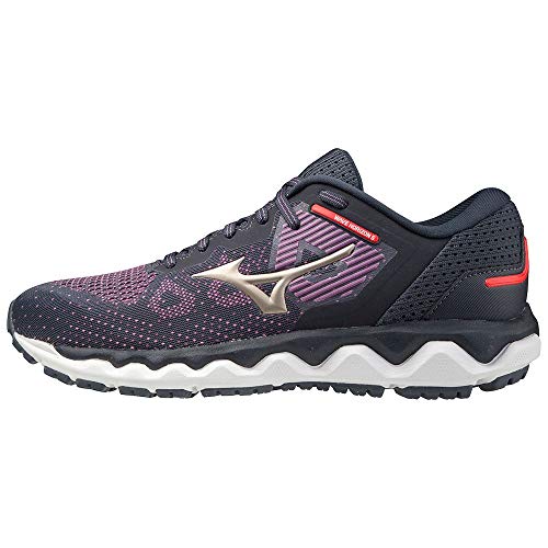 Mizuno Wave Horizon 5 (W), Zapatillas de Running Mujer, Chinese Violet/Platinum Gold/India Ink, 40 EU