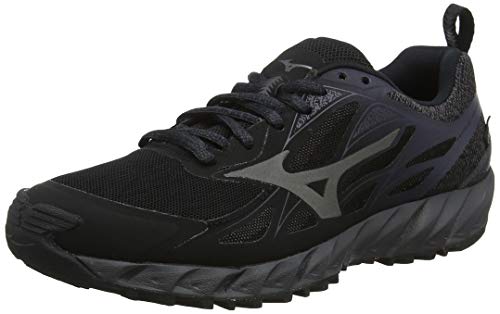 Mizuno Wave Ibuki GTX, Zapatillas de Trail Running Mujer, Imán Negro metálico de Sombra 49, 39 EU