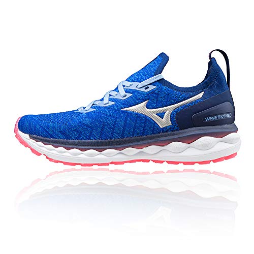 Mizuno Wave Sky Neo, Zapatillas para Correr Mujer, Reflexbluec Silver Dpink, 38.5 EU