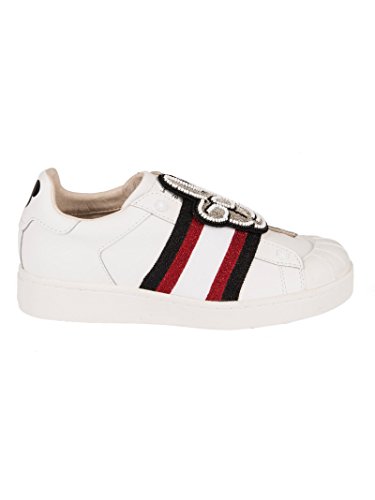 Moa Master of Arts Zapatos Zapatillas de Deporte Mujer en Piel Nuevo Mickey Patch Blanco EU 39 MD157