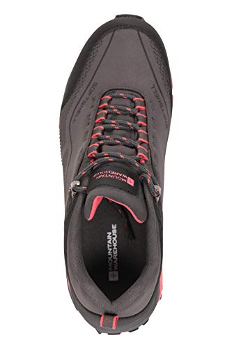 Mountain Warehouse Zapatillas Impermeables Collie para Mujer - Calzado liviano para Damas, Zapatos Transpirables, Zapatos Suaves para Caminar Gris Talla Zapatos Mujer 38 EU