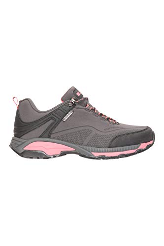 Mountain Warehouse Zapatillas Impermeables Collie para Mujer - Calzado liviano para Damas, Zapatos Transpirables, Zapatos Suaves para Caminar Gris Talla Zapatos Mujer 40 EU