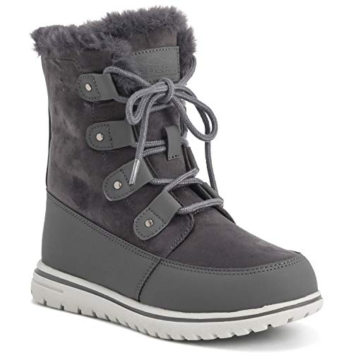 Mujer Acolchado Corto Nieve Invierno Piel Sintética Calentar Durable Impermeable Botas - 7 - GRE40 AYC0521