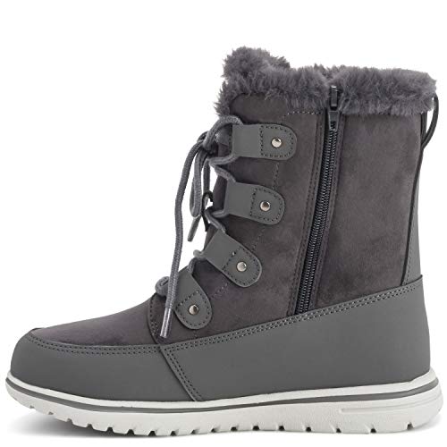 Mujer Acolchado Corto Nieve Invierno Piel Sintética Calentar Durable Impermeable Botas - 7 - GRE40 AYC0521