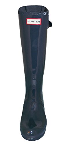 Mujer Hunter Original Adjustable Back Gloss Lluvia Botas De Goma Botas - Marina - 37