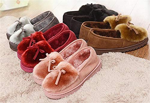 Mujer Zapatillas de Estar Invierno casa Cerradas Calienta con Comodidad Pantuflas