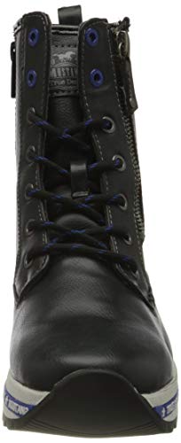 MUSTANG 1364-502, Botas Cortas al Tobillo Mujer, Negro Azul, 39 EU