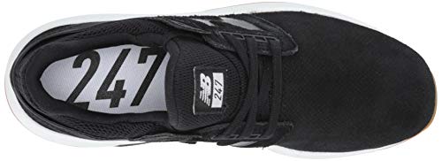 New Balance 247v2 m, Zapatillas, Negro (Black/White Black/White), 35 EU