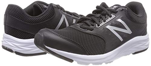 New Balance 411 Sneakers, Zapatillas de Correr Mujer, Negro (Black/White), 35 EU