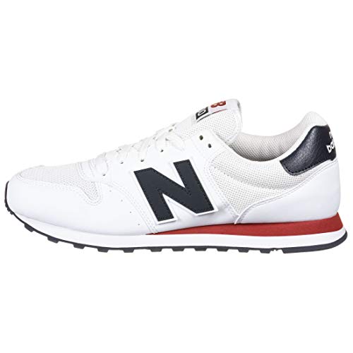 New Balance 500 Core, Zapatillas Hombre, Blanco (Munsell White/Eclipse/Tempo Red Swb), 40.5 EU