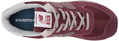 New Balance Hombre 574v2-core Trainers Zapatillas, Rojo (Burgundy), 42.5 EU