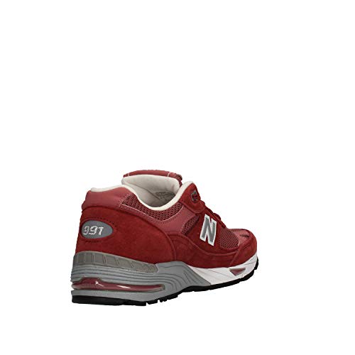 New Balance - Zapatillas de mujer burdeos de piel W991DR Rojo Size: 41 EU