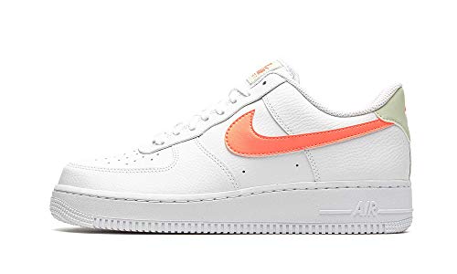 Nike Air Force 1 '07, Zapatillas de bsquetbol Unisex Adulto, White Atomic Pink Fossil White, 36 EU