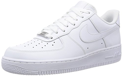 Nike Air Force 1 '07, Zapatillas de Deporte Hombre, Blanco (White/White), 41 EU