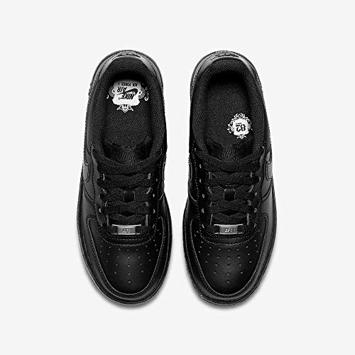 Nike Air Force 1 Gs, Zapatillas Unisex Niños, Negro (Black / Black), 38.5 EU