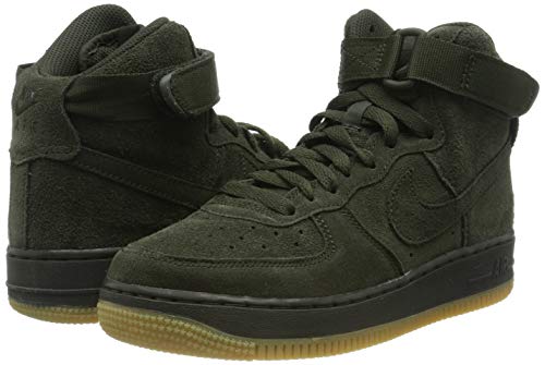 Nike Air Force 1 High LV8 (GS), Zapatillas de Deporte para Niños, Multicolor (Sequoia/Sequoia/Gum Light Brown 300), 35.5 EU