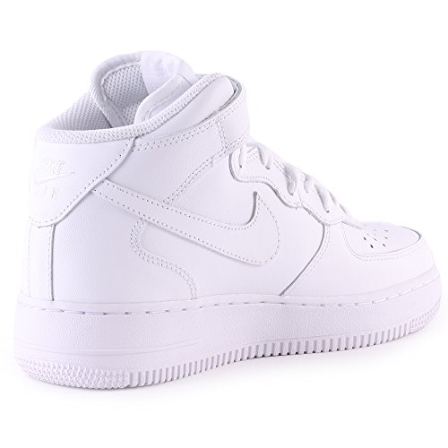 Nike Air Force 1 Mid '07 Zapatillas para Hombre, Blanco, Talla EU 44 (9 UK)