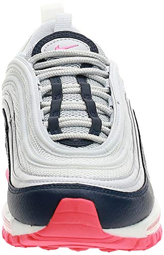 NIKE Air MAX 97 W Zapatillas Moda Mujeres Blanco/Azul/Naranja - 35 1/2 - Zapatillas Bajas