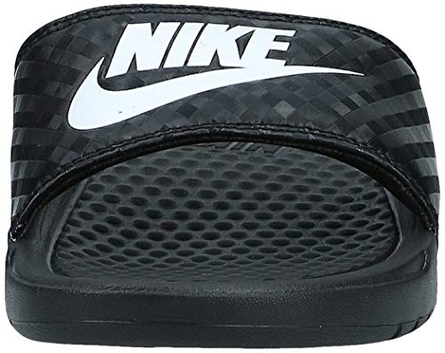 Nike Benassi JDI, Chanclas Mujer, Negro (Black/White 011), 35.5 EU