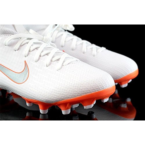 Nike Bota Mercurial Superfly VI Academy MG Junior Talla 33.5 JR, Color Blanco, Naranja Flúor