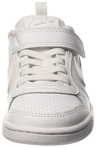 Nike Court Borough Low (PSV), Zapatos de Baloncesto para Niños, Blanco (White/White 100), 29.5 EU