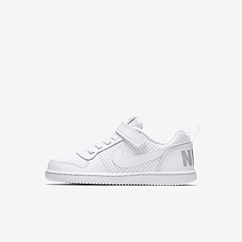 Nike Court Borough Low (PSV), Zapatos de Baloncesto para Niños, Blanco (White/White 100), 29.5 EU