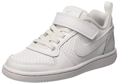 Nike Court Borough Low (PSV), Zapatos de Baloncesto para Niños, Blanco (White/White 100), 29.5 EU