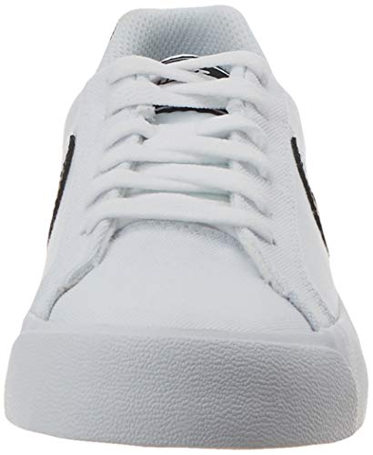 Nike Court Royale AC Canvas, Zapatillas para Mujer, Blanco/Negro, 39 EU