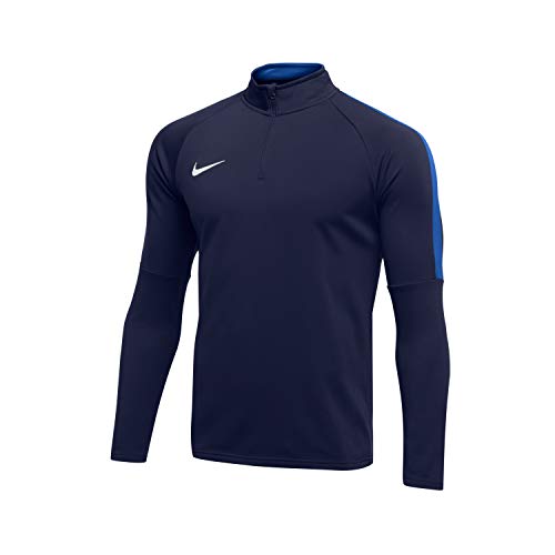 NIKE M NK Dry Acdmy18 Dril Top LS Long Sleeved t-Shirt, Hombre, Obsidian/Royal Blue/White, S