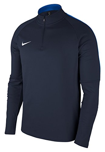 NIKE M NK Dry Acdmy18 Dril Top LS Long Sleeved t-Shirt, Hombre, Obsidian/Royal Blue/White, S