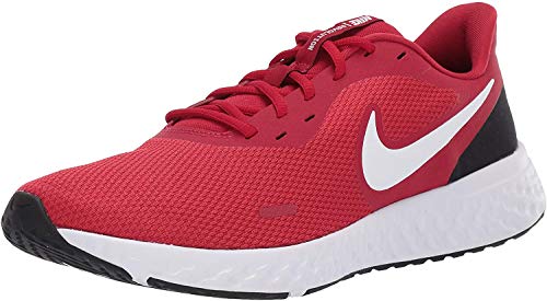 NIKE Revolution_5', Zapatillas Hombre, Gym Red/White/Black, 42.5 EU