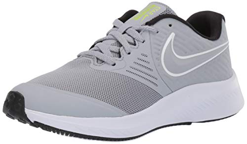 Nike Star Runner 2 (GS), Zapatillas de Running Unisex Adulto, Gris (Wolf Grey/White/Black/Volt 005), 37.5 EU