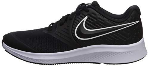 NIKE Star Runner 2 (GS), Zapatillas Unisex Adulto, Negro (Black/White/Black/Volt 001), 38.5 EU