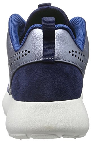 Nike W Roshe One PRM Suede, Zapatillas de Deporte para Mujer, Azul Marino (Mid Navy/Mtlc Bl Dsk-SL-CRT Bl), 38 EU