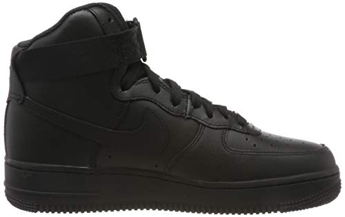 Nike Wmns Air Force 1 High, Zapatos de Baloncesto Mujer, Negro (Black/Black/Black 013), 38 EU