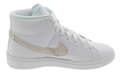 Nike Wmns Court Royale 2 Mid, Zapatillas Deportivas Mujer, White Particle Beige Black, 40 EU