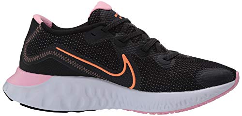 Nike Wmns Renew Run, Zapatillas para Correr para Mujer, Negro/Naranja Pulso/Blanco/Rosa, 38 EU