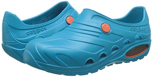 Oxypas oxyvaj3801nav Oxyva - Slip On SRC cómodo zuecos, 37/38 EU, Turquoise