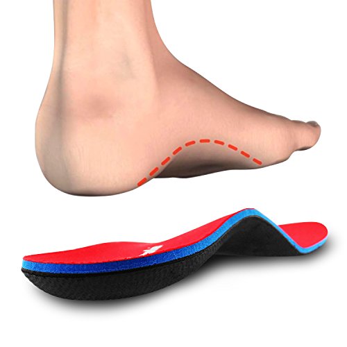 PCSsole Orthotic Arch Support Inserciones de calzado Plantillas para pies planos, dolor en los pies, fascitis plantar, plantillas para hombres y mujeres (EU44-45(29cm))