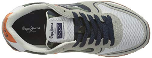 Pepe Jeans Klein Camo Boy, Zapatillas, 905Light Grey, 34 EU