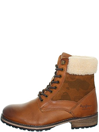 Pepe Jeans London Melting Camu, Botas Mujer, Marrón (Nut Brown), 41 EU