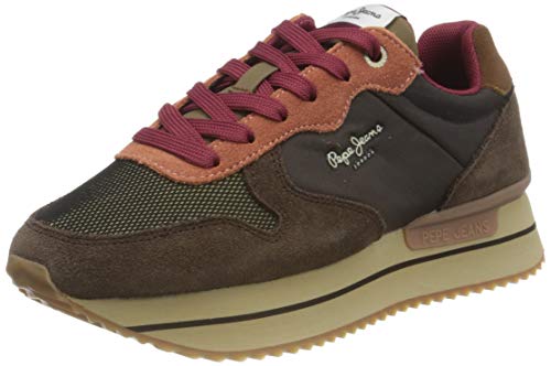 Pepe Jeans London Rusper Young20 Zapatillas para Mujer , Marrón ( 886TRUFFLE ) , 40 EU