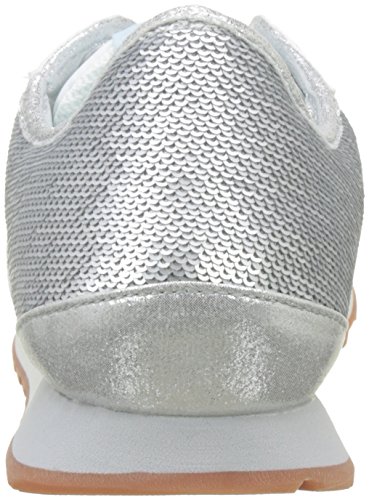 Pepe Jeans London Verona W Sequins, Zapatillas Mujer, Plateado (Silver), 37 EU