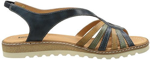 Pikolinos Alcudia W1l_v17, Sandalias con Cuña para Mujer, Azul (Ocean), 36 EU