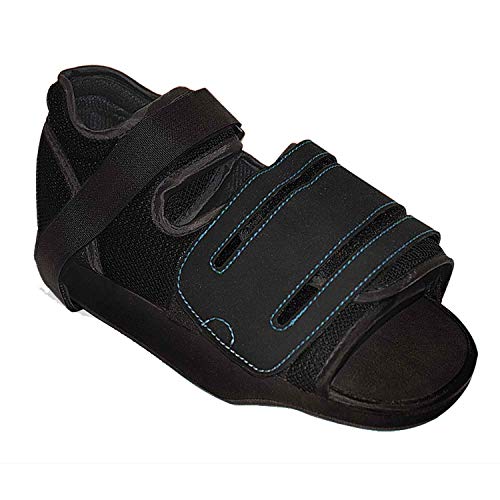 PRIM ZAPATO POSTQUIRURGICO CON CUÑA DE DESCARGA CON 1 VELCRO. NEGRO. (S: TALLA 36-38)