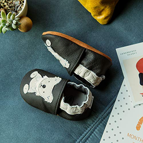 Primeros Pasos Bebe Niña Niños Zapatos Zapatillas de Estar por Casa Pantuflas Calzado Botitas y Patucos Infantiles Piel Sintético Casual Antideslizante-1 BKKL 18-24 Meses