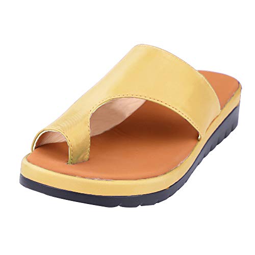 Puimentiua Sandalias y Chanclas Zapatillas de Plataforma Plana de Verano para Mujer EU 35-43