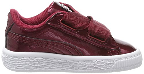 Puma Basket Heart Glam Inf, Zapatillas Unisex Niños, Rojo (Tibetan Red-Tibetan Red), 23 EU