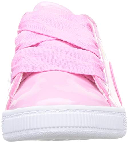 PUMA Basket Heart Patent PS, Zapatillas para Niñas, Prism Pink-Prism Pink, 33 EU